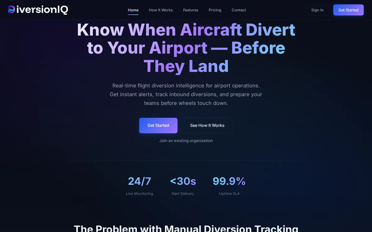 Diversion IQ homepage