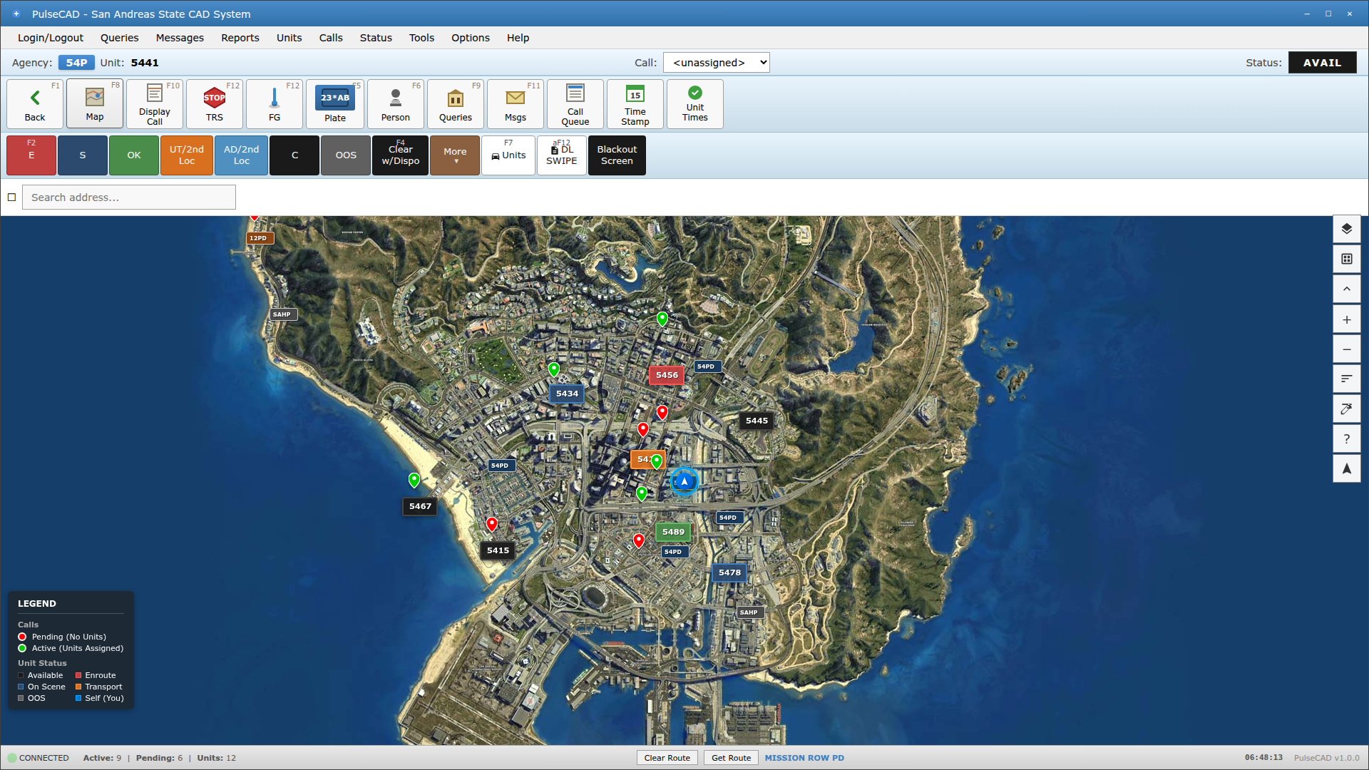 Pulse CAD Live Map View
